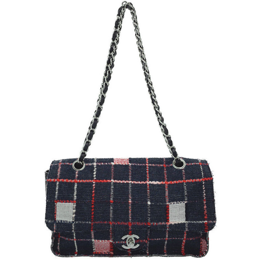 Chanel Tweed Chain Shoulder Bag